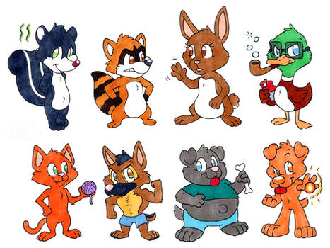 Copic Chibi Characters Part 2
