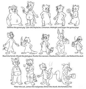 Pogo style sketches part 1/2