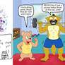 Redrawing gym instructors Jacob and John