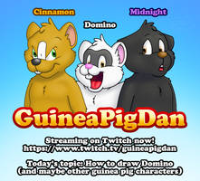 GuineaPigDan live on Twitch, art stream!