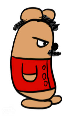 Drawing myself as a guinea pig in my old style