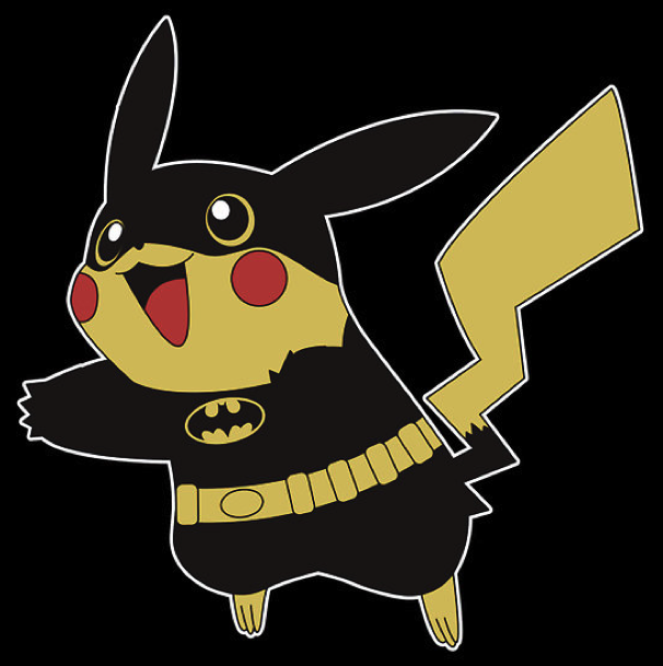 Pikachu Plays Dress Up as Batman