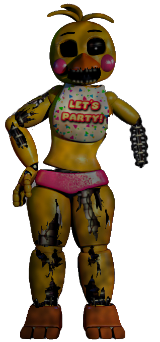 Blender/FNaF2] Withered Foxy Full Body by FnaFcontinued on DeviantArt