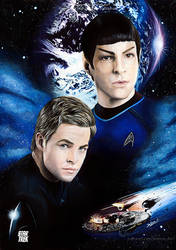 Star Trek - Spock and Kirk by Jeanne-Lui