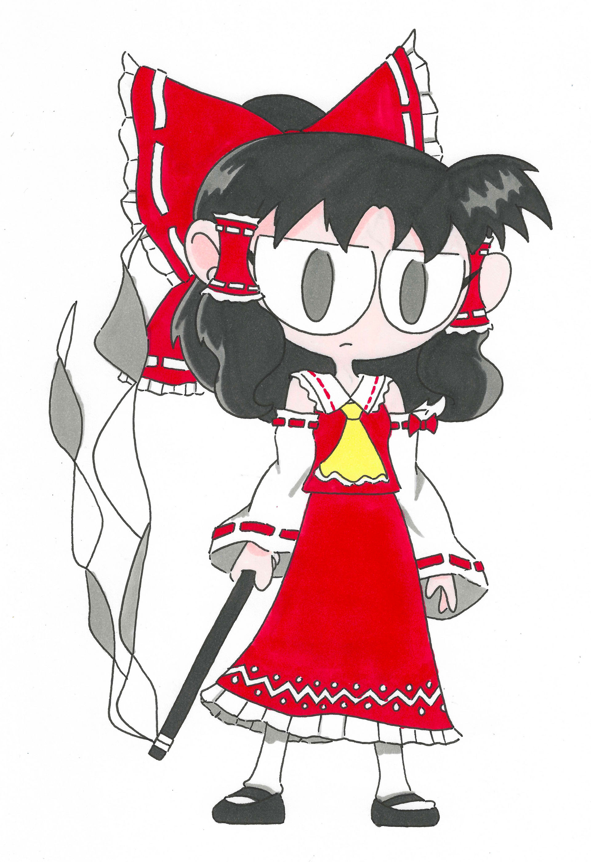 Reimu Hakurei By Eureland On DeviantArt reimu-hakurei-by-eureland-on-deviantart