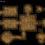 Clean crypt tomb dungeon map for DnD / Roll20