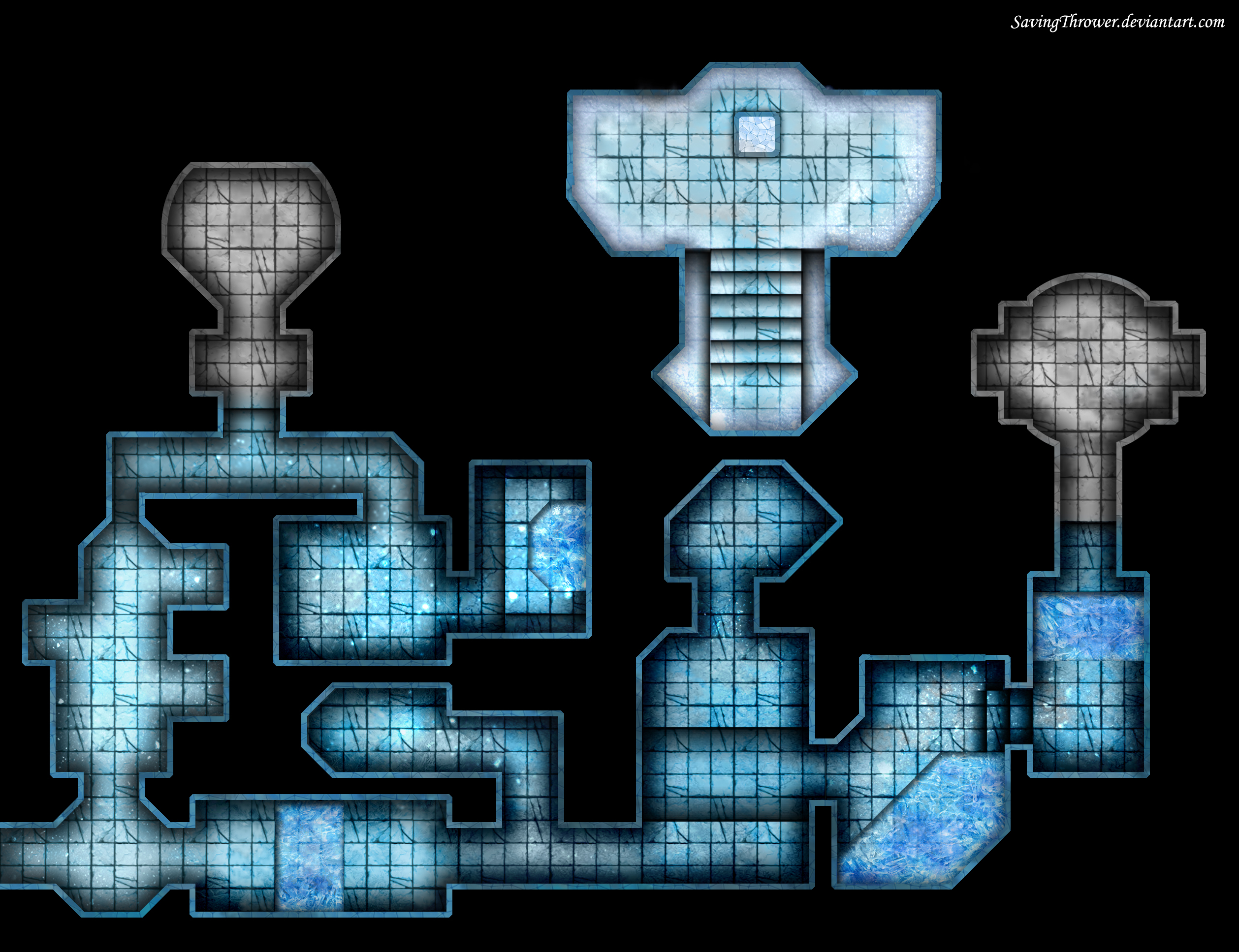 Clean Ice Dungeon Map For Online Dnd Roll20 By Clean Ice Dungeon Map For Online Dnd Roll20 By