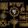 Clean stone dungeon battlemap for DnD / roll20