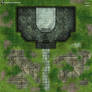 Gridless ancient temple battlemap (roll20)