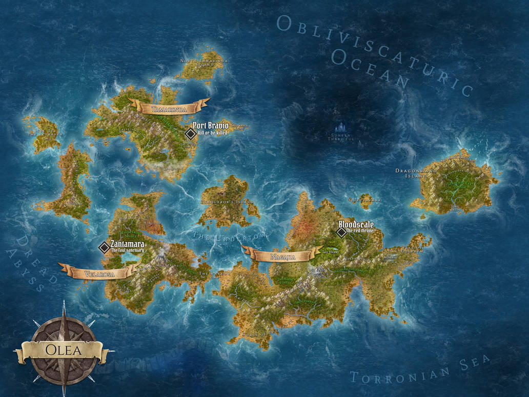 Olifa Map Olea Worldmap (8k) by SavingThrower on DeviantArt