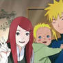 Baby Naruto with his parents