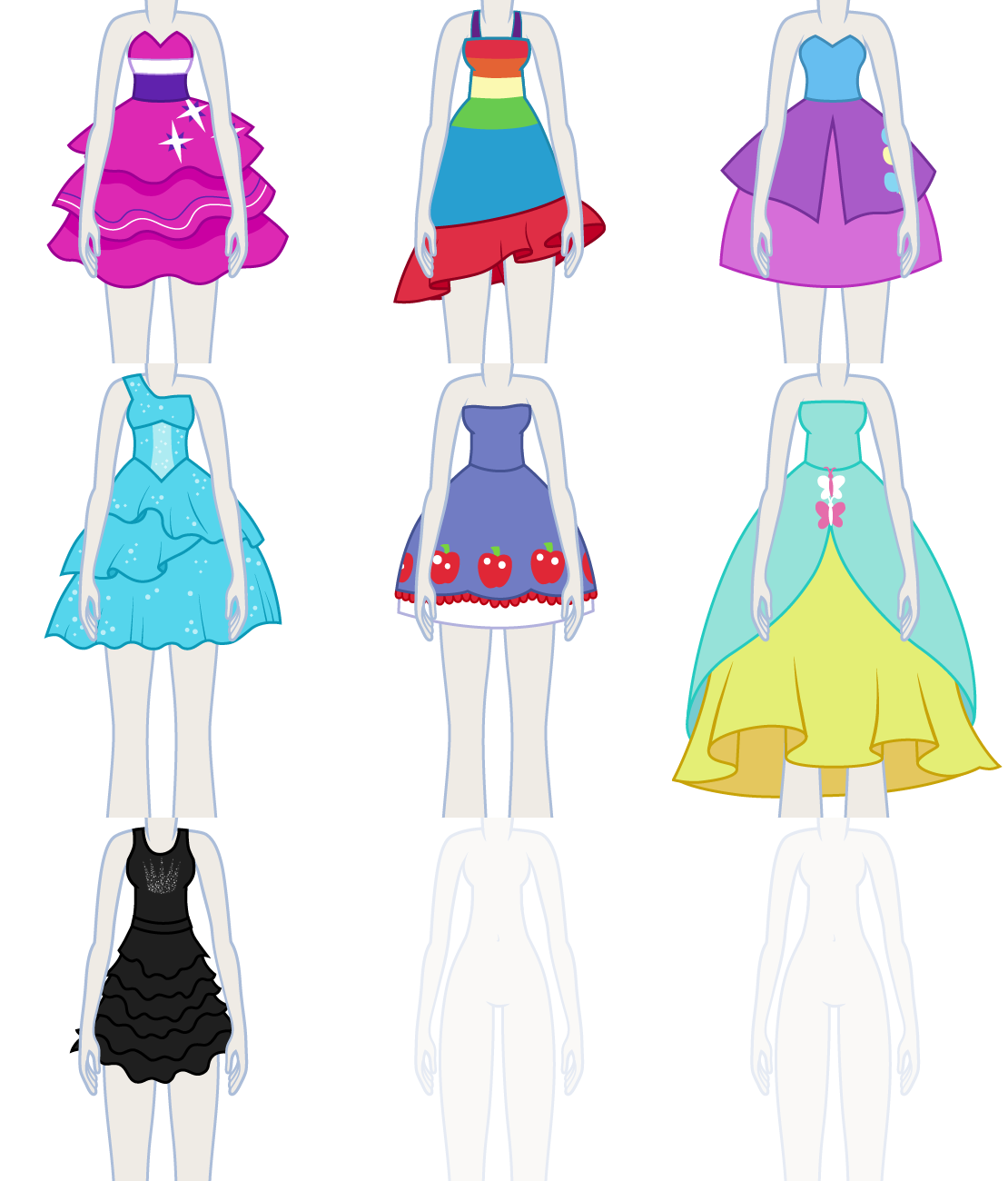 EqG Dress Up - preview (dresses)