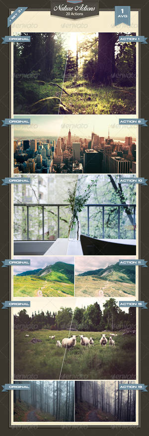 Nature Photoshop Actions Set 3