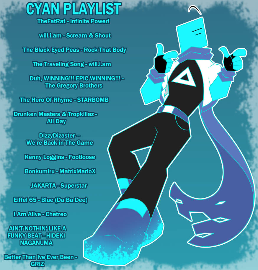 Cyan Playlist by VineBunny696 on DeviantArt