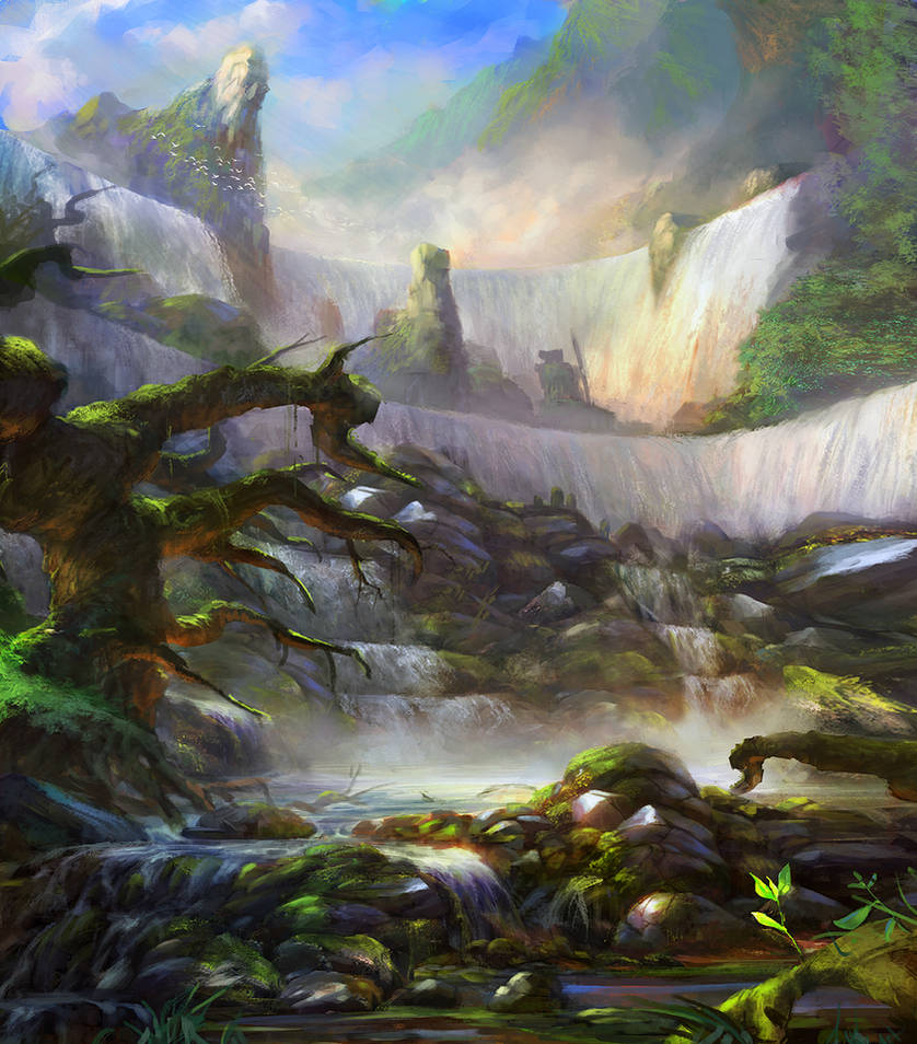 Concept enviro - Waterfall by Grosnez