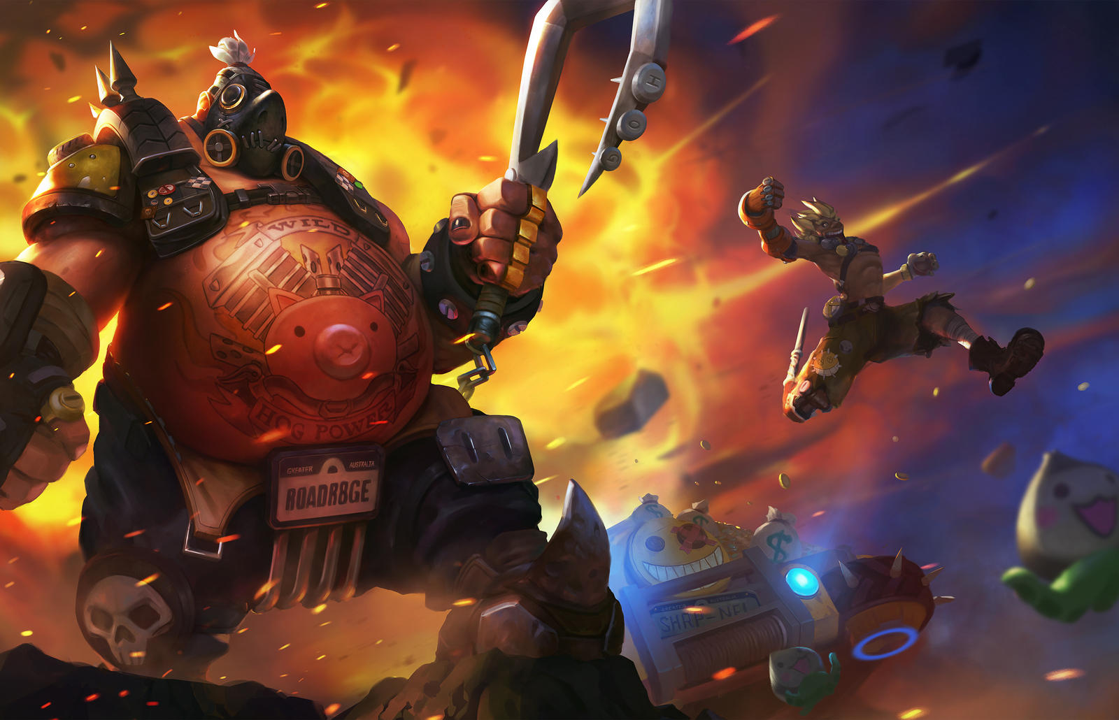 RoadHog / Junkrat by Grosnez on DeviantArt