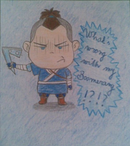 Sokka and his boomerang