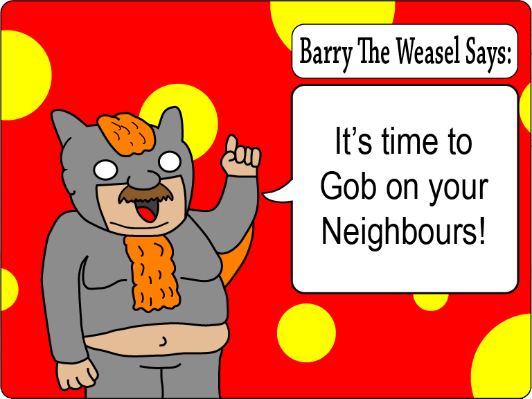 Barry The Weasel: Front