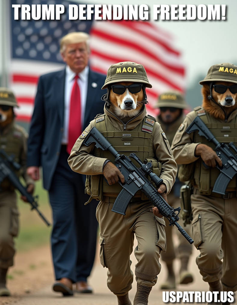 Trump Guard Dogs Trump Defending Freedom Dogs Of War by MAX3D2 on DeviantArt