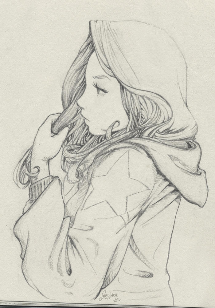 Hoodie girl by ChristmasSocks on DeviantArt