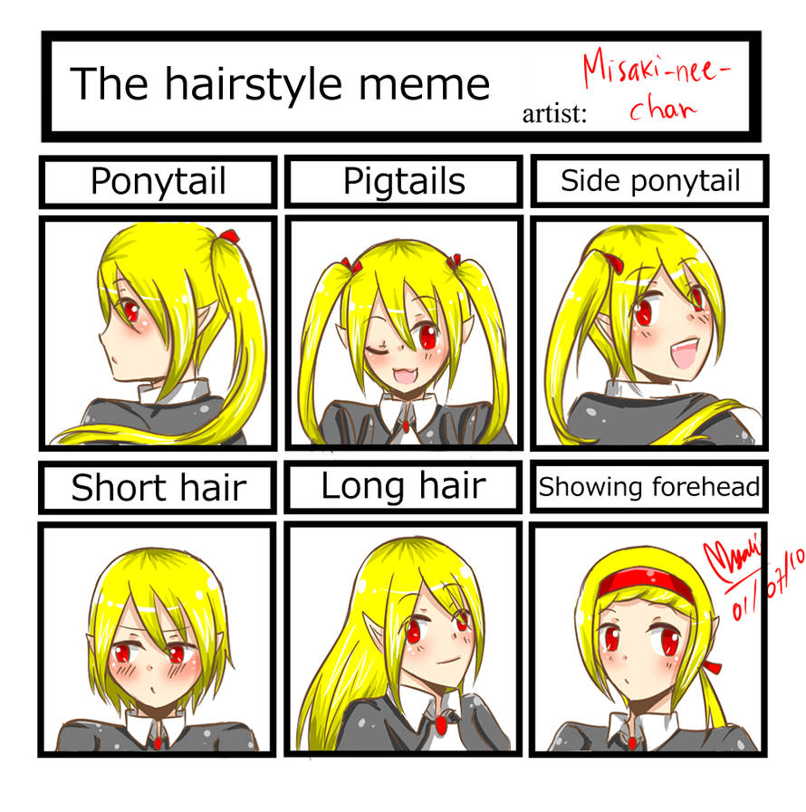 OC: Hairstyle Meme - Mill by Misaki-nee-chan on DeviantArt