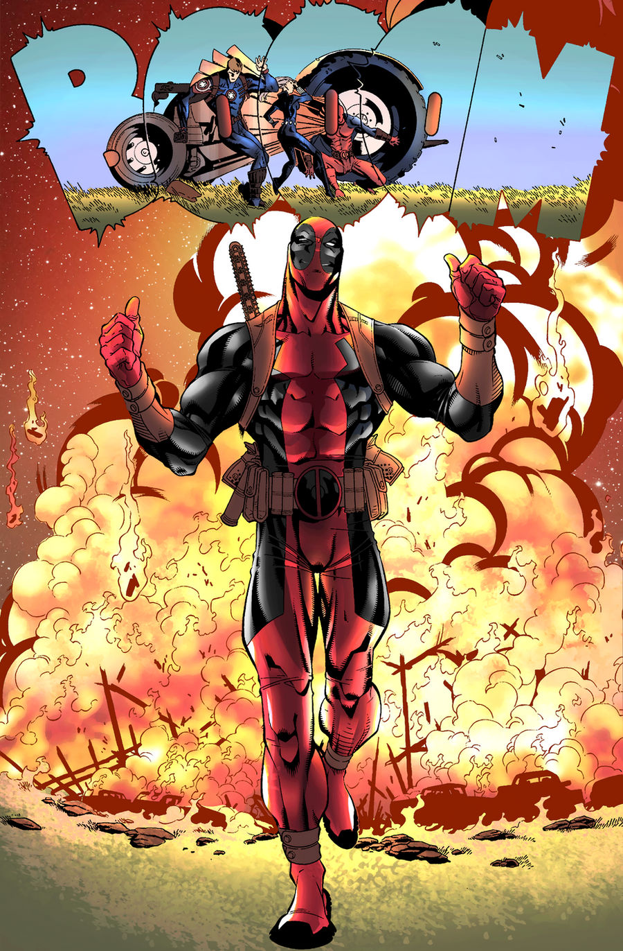 Deadpool color by Egef1 on DeviantArt