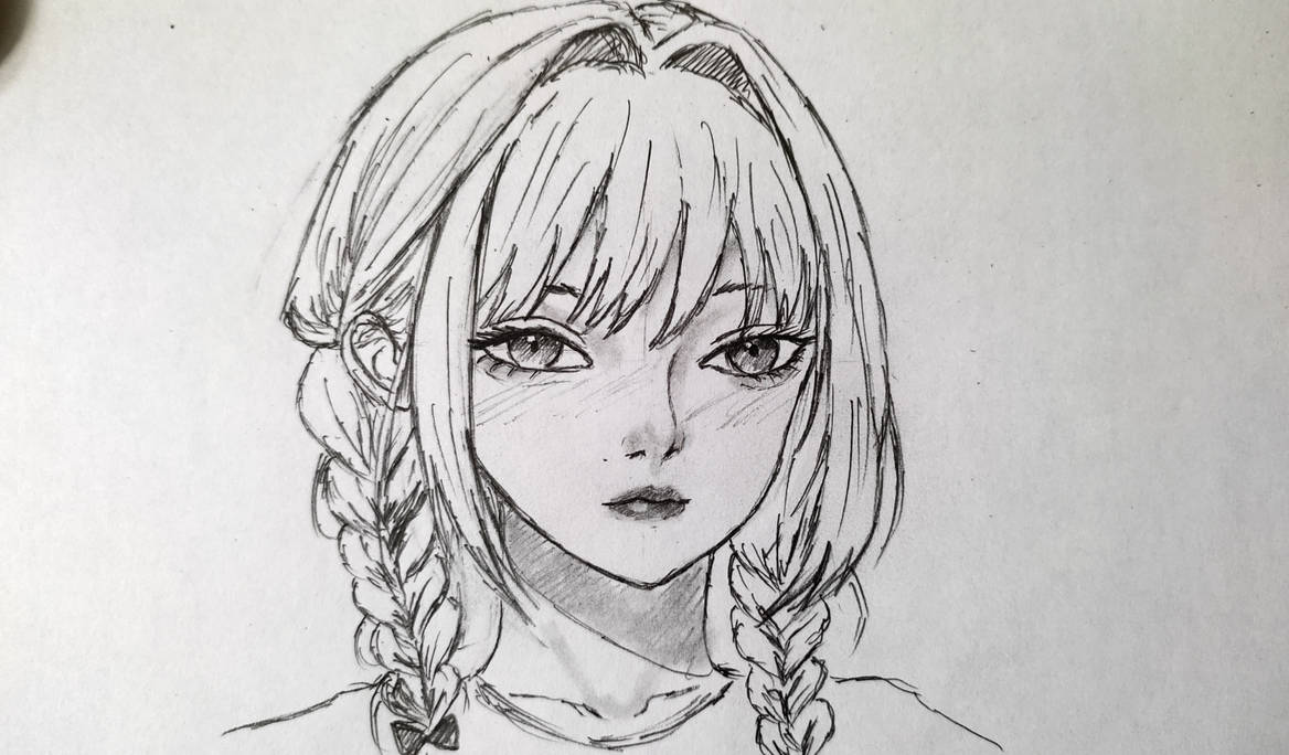 Pretty anime girl by MiaBartsArtworks on DeviantArt