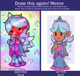 Draw This Again Paper Princess Sapphire by AndreaBlueCreations