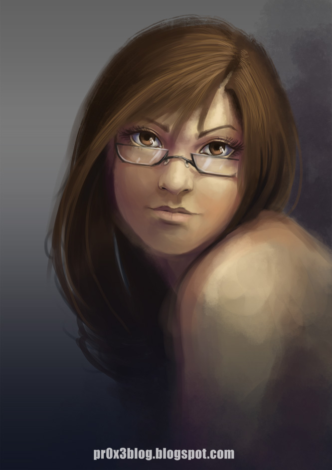 Girl with glasses