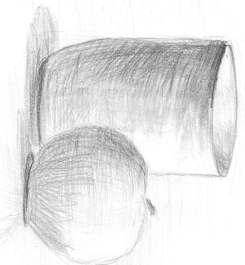 sketch apple cup