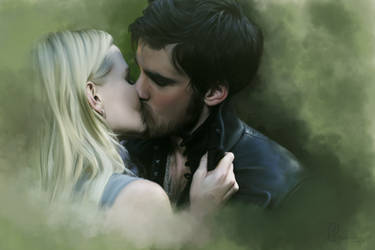 OUAT | kiss | Emma and Hook