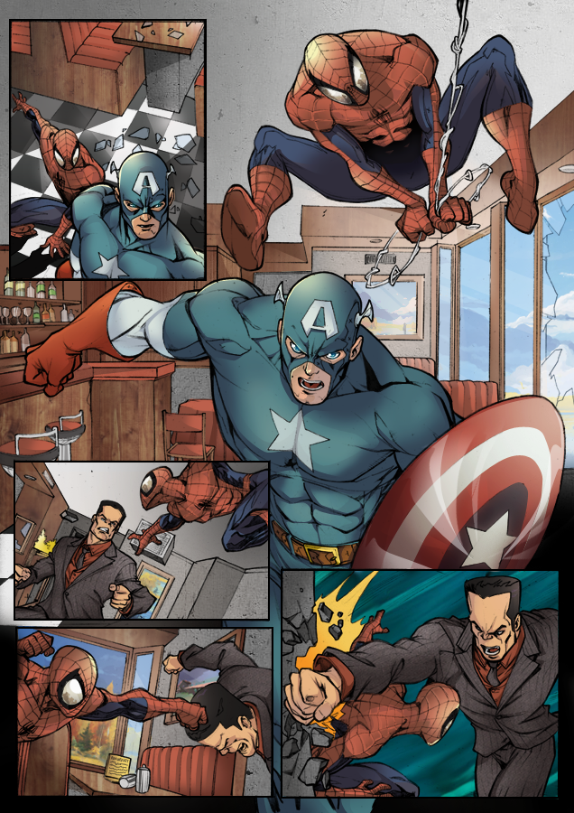 Spiderman and Captain America by LS-Design on DeviantArt