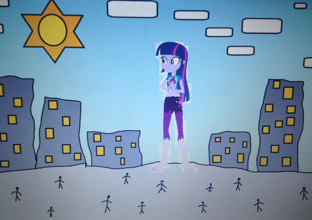 Giant twilight sparkle visits the city by Kyle-akers on DeviantArt
