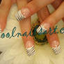 zebra nail design