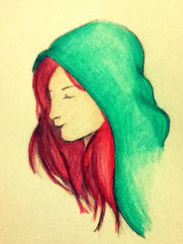 Late Night Drawing : Redhead (agaiinnnn)