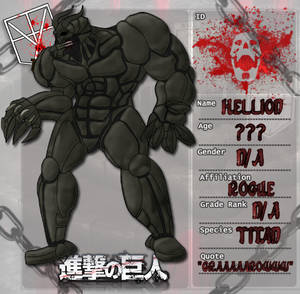 Shingeki no Kyojin OC: Hellion Titan