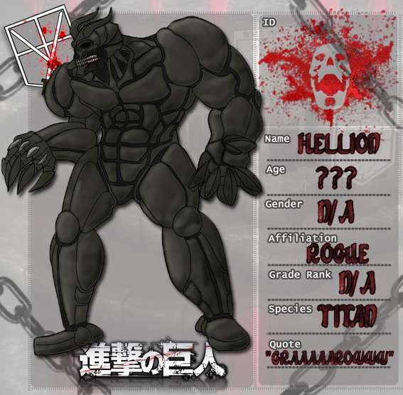 AOT/ SNK OC REFERENCE - Akai titan by Lukimaro on DeviantArt