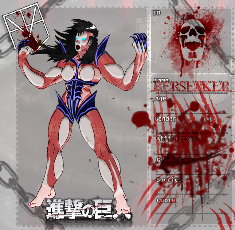 Shingeki no Kyojin OC: Hellion Titan by KnightOfTheTempest on