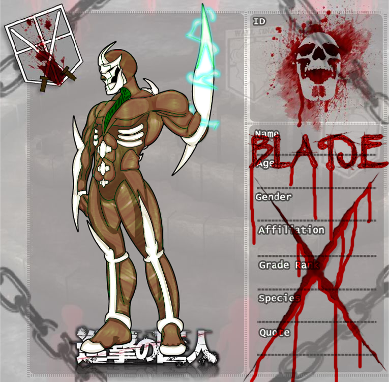 Image: Shingeki no Kyojin OC: Blade Titan by KnightOfTheTempest on