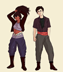 Jessica and Damian OC's