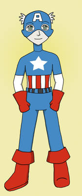 Dimitri as Captian America