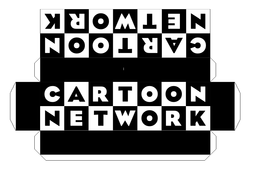 Cartoon Network logo papercraft