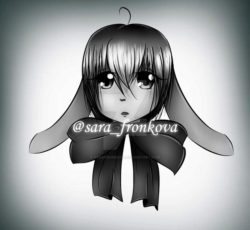 Anime Cute Rabbit Girl - Sticker