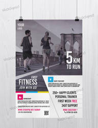 First Fitness - Free PSD Flyer Template