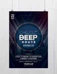 Chillout Deep House - Free PSD Flyer Template