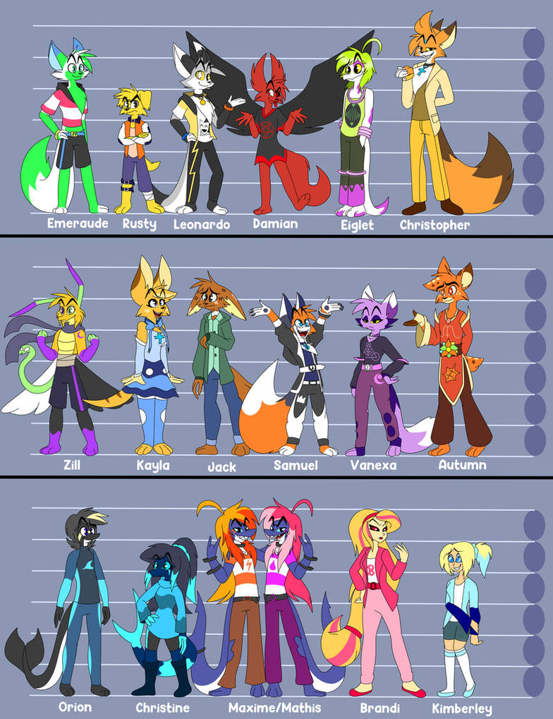 Cast Reference Main cast reference by Undernaf452 on DeviantArt