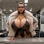 BBC Office - Bimbo in furs - 51