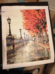 Autumnal Street painting 