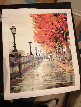 Autumnal Street painting 