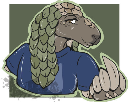 Androcles, the Pangolin/ Rabbit Hybrid [COMMISSION by FauxyDingo92 on ...